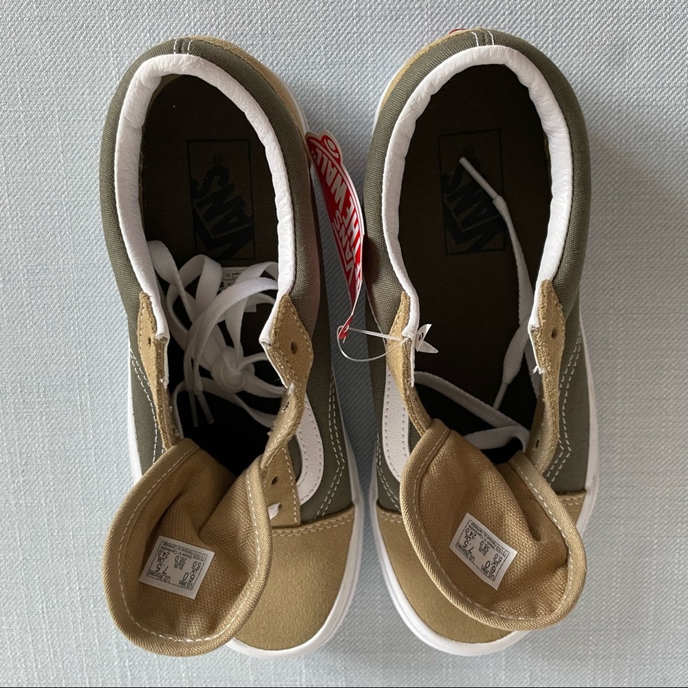 Vans Old School Khaki Green size 6 - Picture 3 of 4